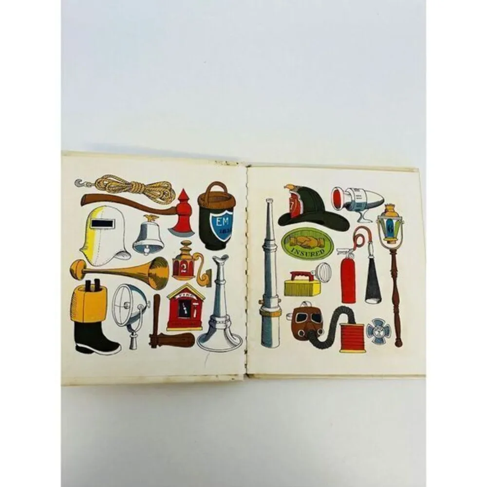 1963 Boxed Set MY LITTLE‎ LIBRARY - Fire Engines Trains Cars by Andes Dotty Used